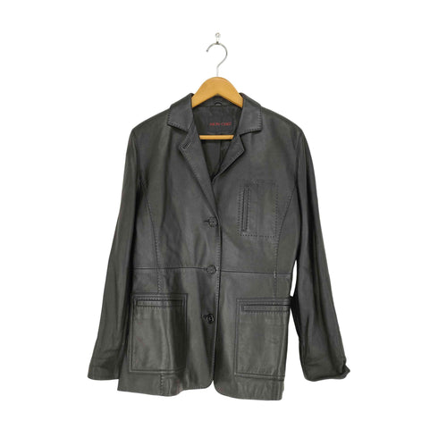 MON CHEZ lamb leather ラムレザー3Bテーラードジャケット レディース 9