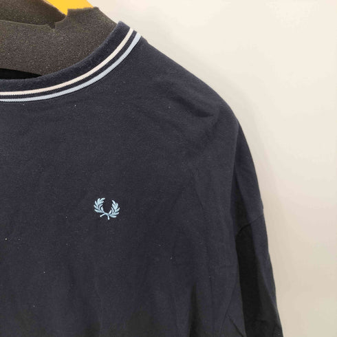 フレッドペリー FRED PERRY ロゴ刺繍 クルーネック ショートスリーブ Tシャツ メンズ import:XL
