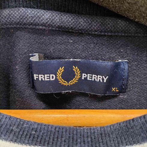 フレッドペリー FRED PERRY ロゴ刺繍 クルーネック ショートスリーブ Tシャツ メンズ import:XL
