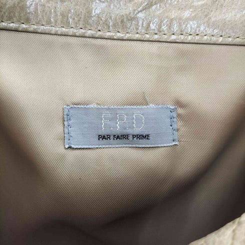 F.P.D real leather リアルレザージップジャケット レディース