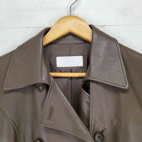 YHKIM lamb leather ラムレザートレンチコート レディース