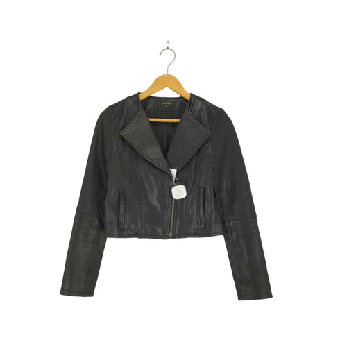 リエンダ rienda goat leather ゴートレザーライダースジャケット レディース M