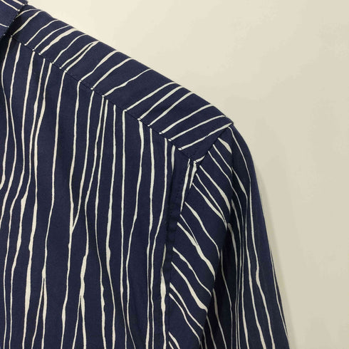 アニエスベーオム Agnes b.homme コットン100 総柄 レギュラーカラー L/S シャツ メンズ US:36