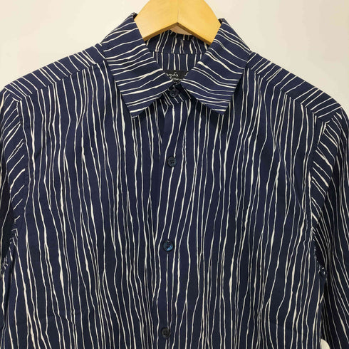 アニエスベーオム Agnes b.homme コットン100 総柄 レギュラーカラー L/S シャツ メンズ US:36