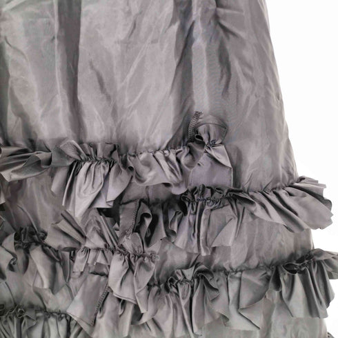 コムデギャルソンコムデギャルソン COMME des GARCONS COMME des GARCONS 22ss ウエストゴム エステルサテン ヘムフリルスカート レディース JPN:S