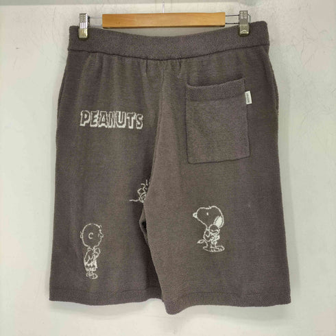 ジェラートピケ gelato pique パイル地 総柄 半袖 クルーネックニット ハーフパンツ キャラクター セットアップ メンズ L