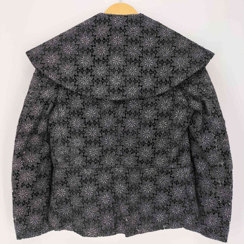 コムデギャルソンコムデギャルソン COMME des GARCONS COMME des GARCONS 24ss フローラル ラメ糸 刺繍 ピーターパンカラー チュールジャケット レディース JPN:XS