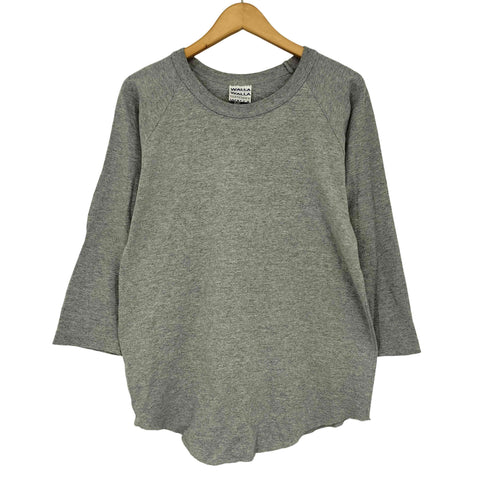 ワラワラスポーツ WALLA WALLA SPORT USA製 BASEBALL TEE SOLID WHITE ベースボール Tシャツ メンズ import:M