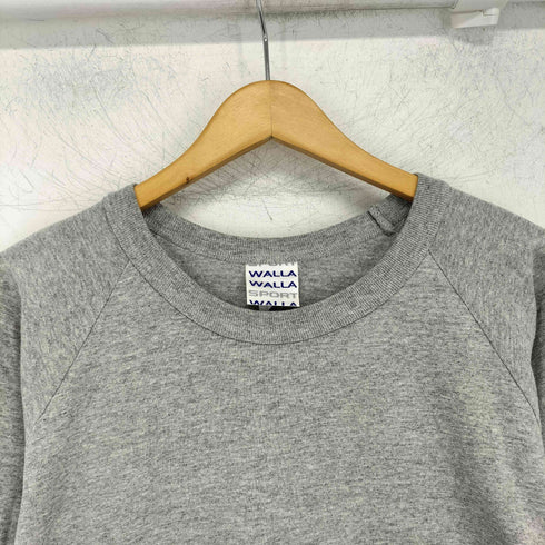 ワラワラスポーツ WALLA WALLA SPORT USA製 BASEBALL TEE SOLID WHITE ベースボール Tシャツ メンズ import:M