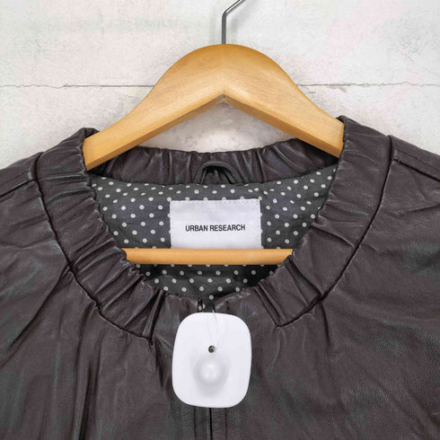 アーバンリサーチ URBAN RESEARCH pig leather ピッグレザーブルゾンジャケット レディース F