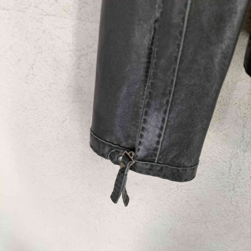 ボディドレッシングデラックス BODY DRESSING Deluxe lamb leather ラムレザーノーカラージャケット レディース 38