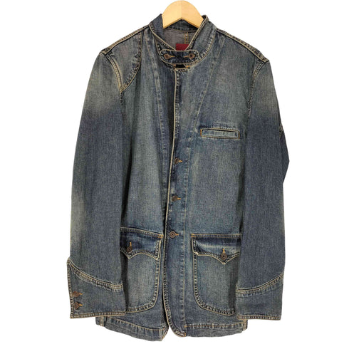 ザラ ZARA 3Bデニムテーラードジャケット メンズ L