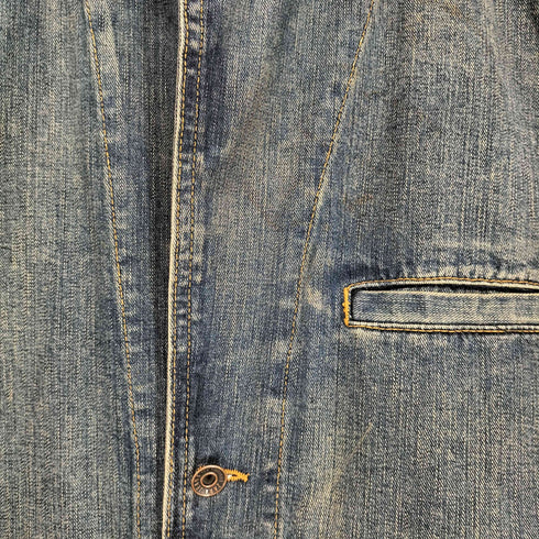 ザラ ZARA 3Bデニムテーラードジャケット メンズ L