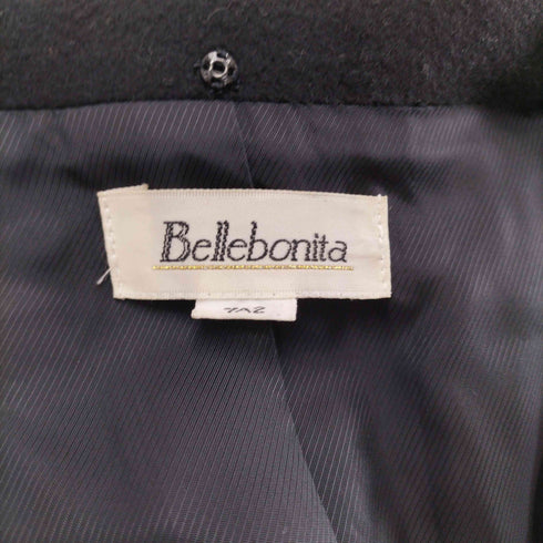 Bellebonita pure cashmere カシミヤ100比翼ロングコート レディース 7A2