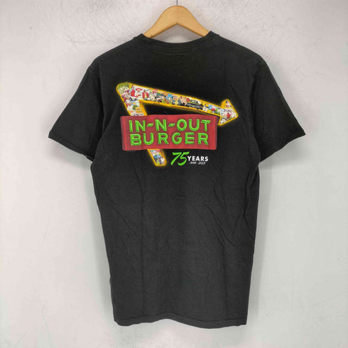 インアウトバーガー IN-N-OUT BURGER バックプリント アドバタイジング クルーネック 半袖 Tシャツ メンズ import:M