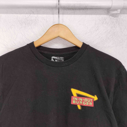 インアウトバーガー IN-N-OUT BURGER バックプリント アドバタイジング クルーネック 半袖 Tシャツ メンズ import:M