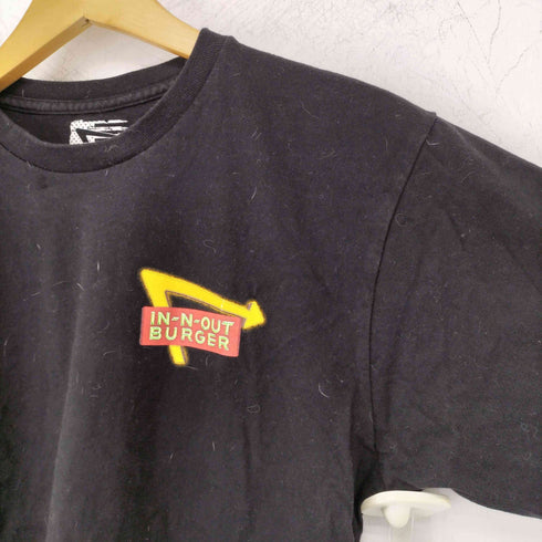 インアウトバーガー IN-N-OUT BURGER バックプリント アドバタイジング クルーネック 半袖 Tシャツ メンズ import:M