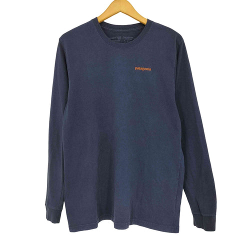 パタゴニア patagonia クルーネック 袖プリント 長袖 Tシャツ メンズ import:M