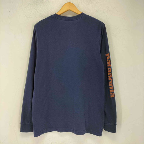 パタゴニア patagonia クルーネック 袖プリント 長袖 Tシャツ メンズ import:M