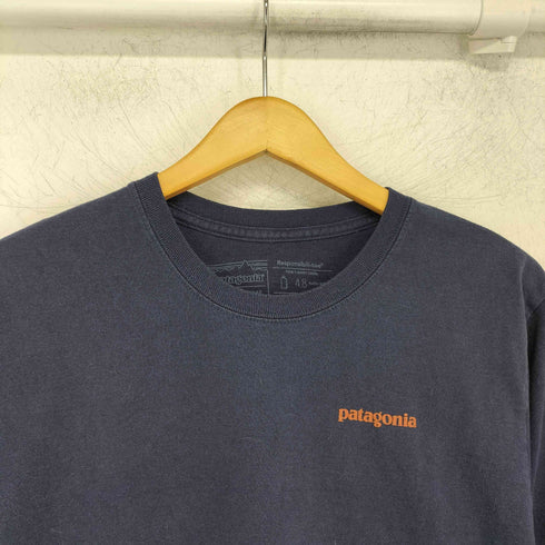 パタゴニア patagonia クルーネック 袖プリント 長袖 Tシャツ メンズ import:M