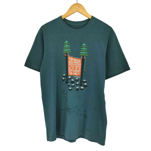 パタゴニア patagonia クルーネック プリント 半袖Tシャツ メンズ import:M