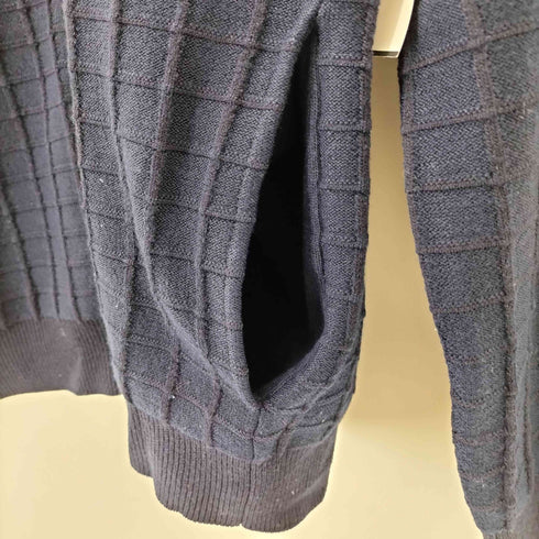 カルバンクラインプラチナ CALVIN KLEIN PLATINUM ジップアップ デザインニットジャケット メンズ L