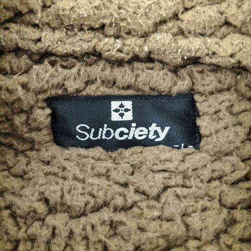 サブサエティ Subciety 裏ボア フルジップジャケット メンズ