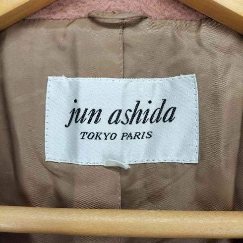 ジュンアシダ jun ashida Angola&cashgora アンゴラカシゴラ混 ビックカラーシャギーコート レディース JPN:S
