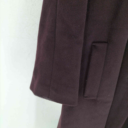 HIGH SENSE angola fox fur フォックスファー アンゴラ混 ロングコート レディース