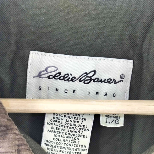 エディーバウアー Eddie Bauer 80-90s 襟コーデュロイ 中綿ジャケット メンズ import:L