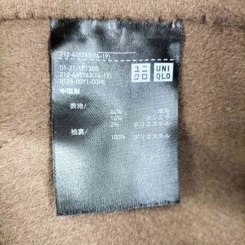 ユニクロプラスジェイ UNIQLO+J カシミヤブレンドノーカラーコート レディース JPN:S
