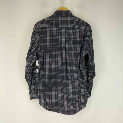 バーバリーズ BURBERRYS 90S チェック柄 ロゴ刺繍 L/S BDシャツ メンズ import:M