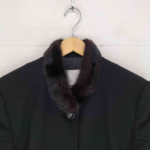 MADAM ROJELL cashmere mink fur カシミヤ混 ミンクファーロングコート レディース JPN:11号