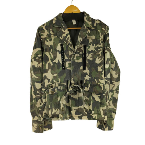 turn me on 迷彩 スタッズデザイン ジャケット メンズ