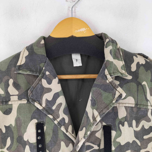 turn me on 迷彩 スタッズデザイン ジャケット メンズ
