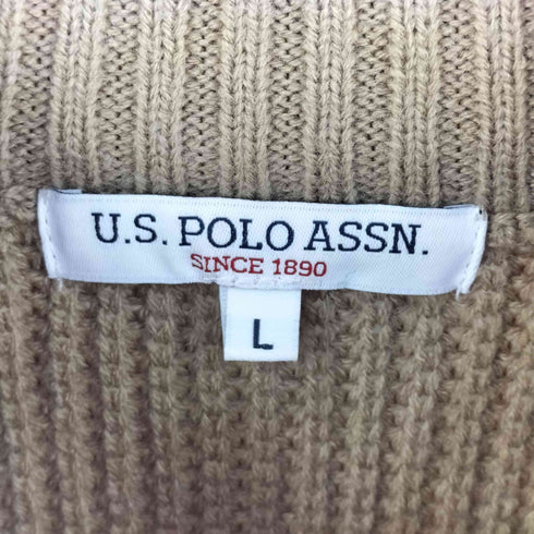 ユーエスポロアッスン U.S.POLO ASSN ハーフジップニット メンズ import:L