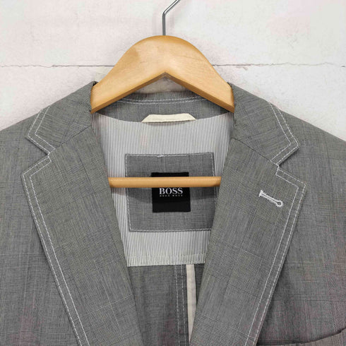ボスヒューゴボス BOSS HUGO BOSS ステッチデザイン 2B テーラードジャケット メンズ 48