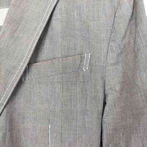 ボスヒューゴボス BOSS HUGO BOSS ステッチデザイン 2B テーラードジャケット メンズ 48