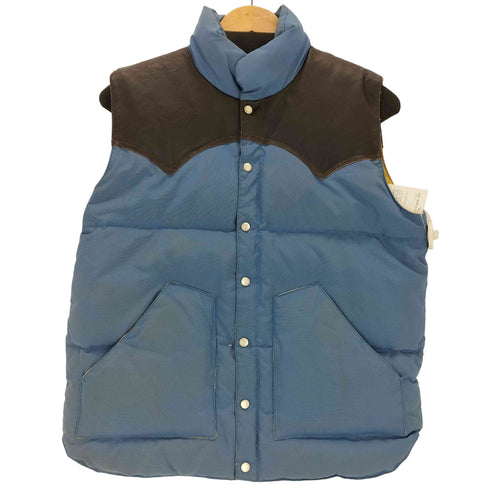 ロッキーマウンテン ROCKY MOUNTAIN レザーヨーク ダウンベスト メンズ JPN:M