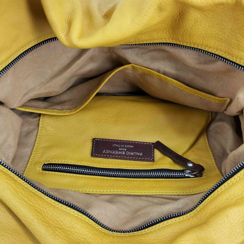 PAURIC SWEENEY ジップデザイン レザートートバッグ メンズ