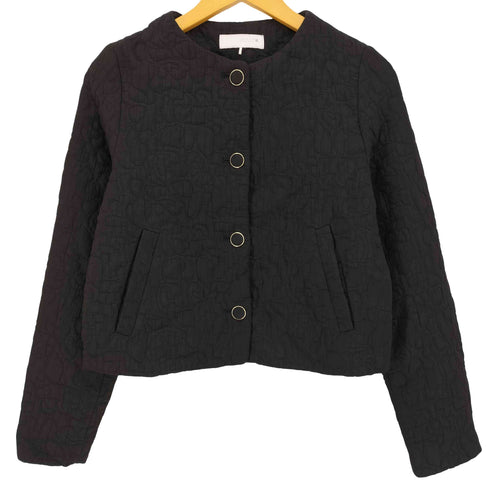 ザラ ZARA ノーカラー キルティングジャケット レディース import:S