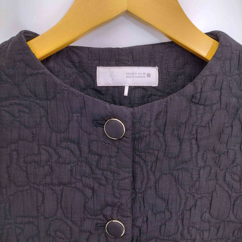 ザラ ZARA ノーカラー キルティングジャケット レディース import:S