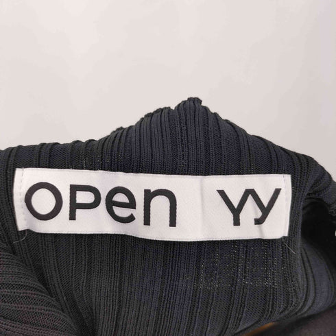 OPEN YY フロントジップ ニットベスト cool レディース 1