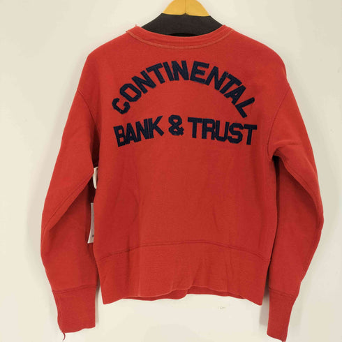 ウエアハウス WAREHOUSE MUSSTANGS 前Vガゼット 長リブ クルーネックスウェット メンズ US:38