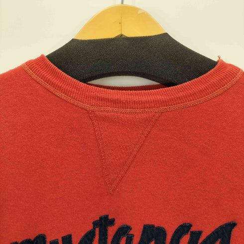 ウエアハウス WAREHOUSE MUSSTANGS 前Vガゼット 長リブ クルーネックスウェット メンズ US:38