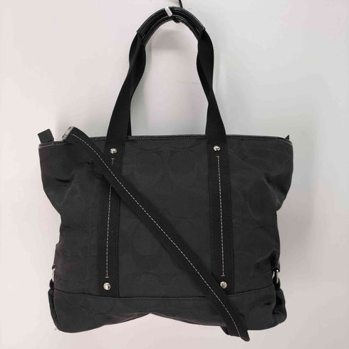 コーチ COACH Daisy Signature Tote Bag デイジー チャーム付 シグネチャー トート バッグ レディース