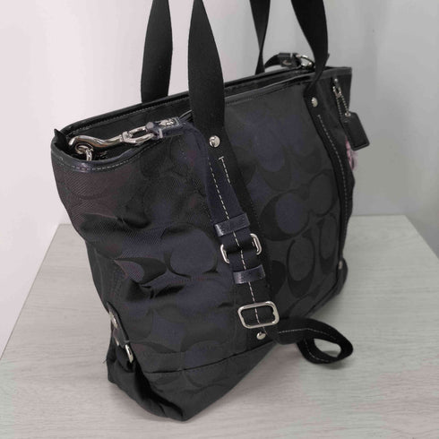 コーチ COACH Daisy Signature Tote Bag デイジー チャーム付 シグネチャー トート バッグ レディース