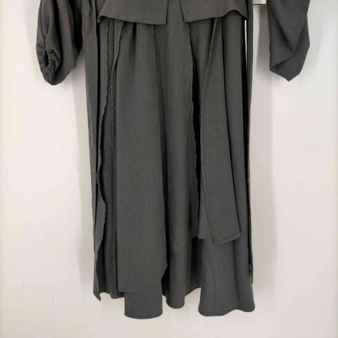 アメリ AMERI BALLOON SLEEVE DIMENSIONAL DRESS レディース FREE