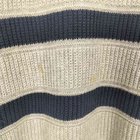 ノーティカ NAUTICA ヘンリーネック プルオーバー ボーダー ニット メンズ import:XL