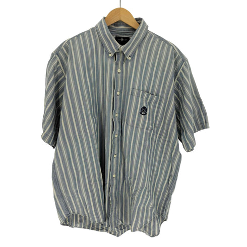 ハントクラブ HUNT CLUB ストライプ S/S BD シャツ メンズ import:XL